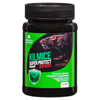Kilmice (Килмайс) Super Protect приманка от грызунов, крыс и мышей (парафиновые брикеты) (карамель), 180 г